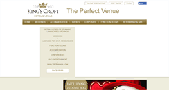 Desktop Screenshot of kingscrofthotel.com